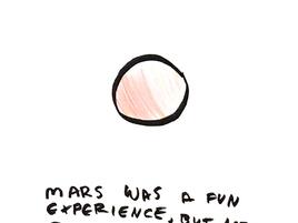 illustration and narrative about space travel
