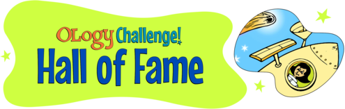Ology Challenge Hall of Fame banner with inset image of space illustration
