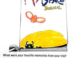 illustration and narrative about space travel