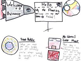 illustration and narrative about space travel