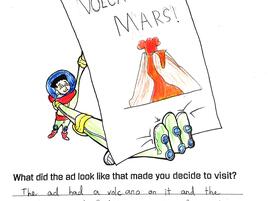 illustration and narrative about space travel