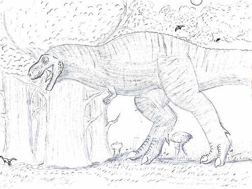 T. rex illustration