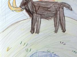 drawing of a woolly mammoth