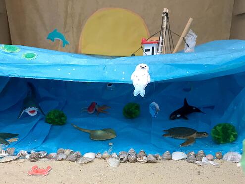 diorama of the South Carolina Coast