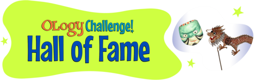 OLogy Challenge Hall of Fame Banner with picture of a mask and puppet