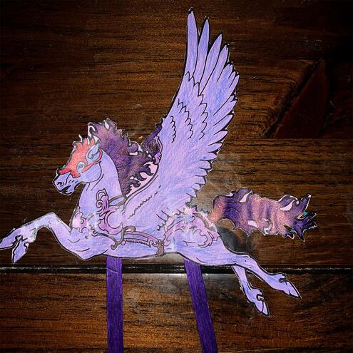 purple pegasus puppet