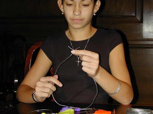 making a larger ring out of wire