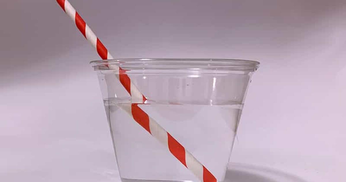 refraction of light straw in water