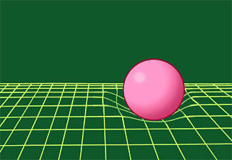 illustration of ball bending space