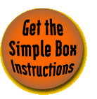 A graphic of a spherical shape containing the words "Get the simple box instructions."