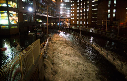 Battery Tunnel flooded