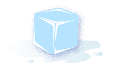 melting ice cube
