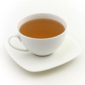  cup of tea on white background