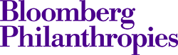 The words "Bloomberg Philanthropies" in dark text against light background.