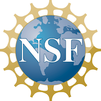 Logo of the National Science Foundation with letters "NSF" inside a representation of Earth surrounded by a border.