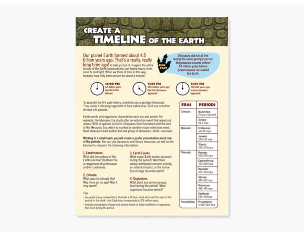 earth history timeline pdf