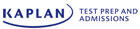 A logo with the words Kaplan Test Prep And Admissions.