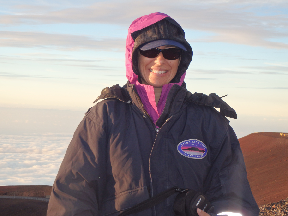 photo of Melissa Shumer on Maua Kea in Hawaii