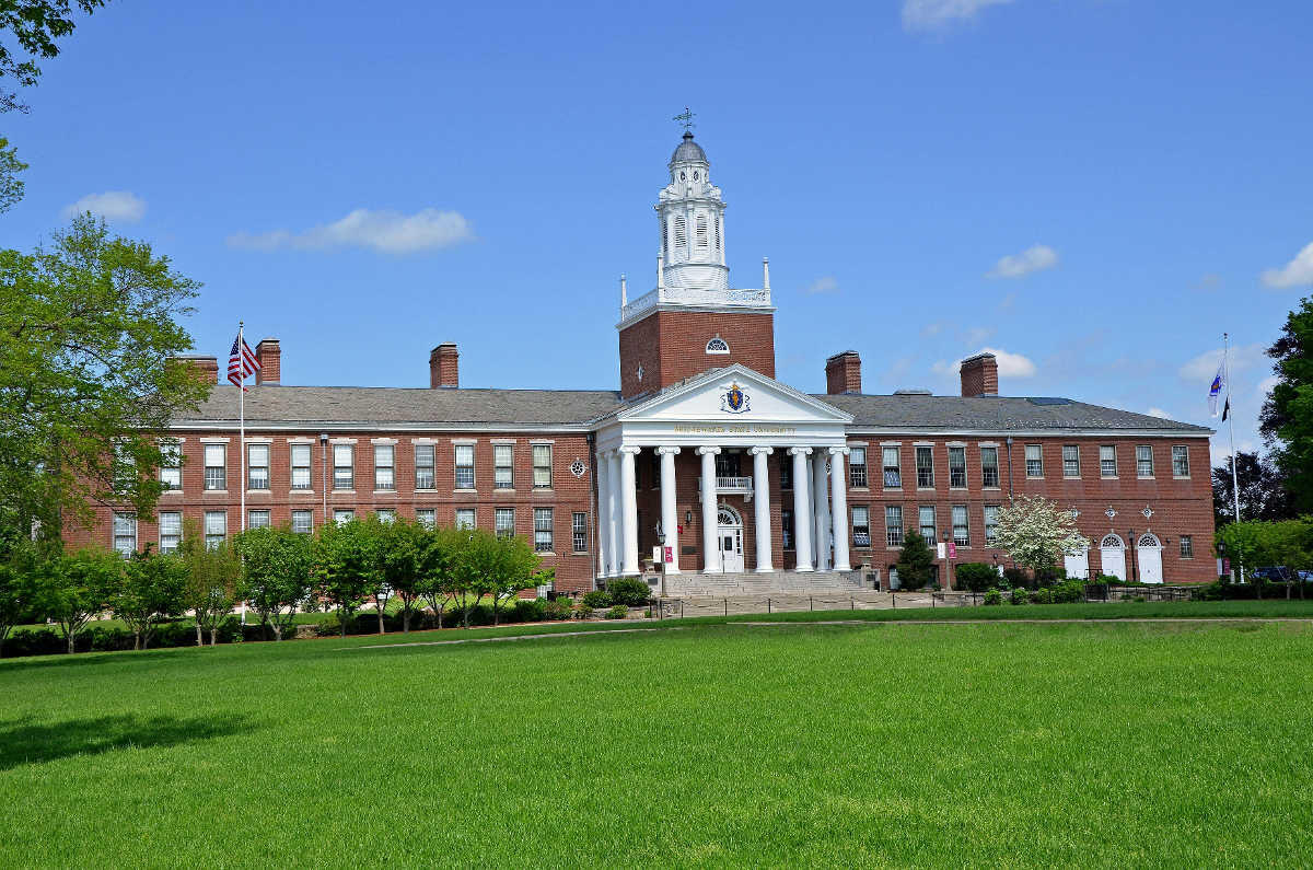 view of the Bridgewater State University campus