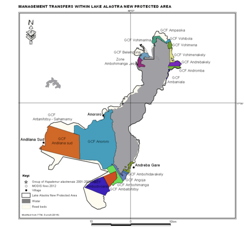 Management transfers in a protected area.