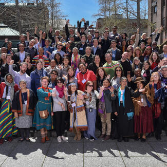 Group photo of participants in the action group meeting that took place at the museum April 2018. 