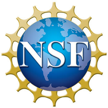 NSF logo. Blue globe. A supporter of the DMP