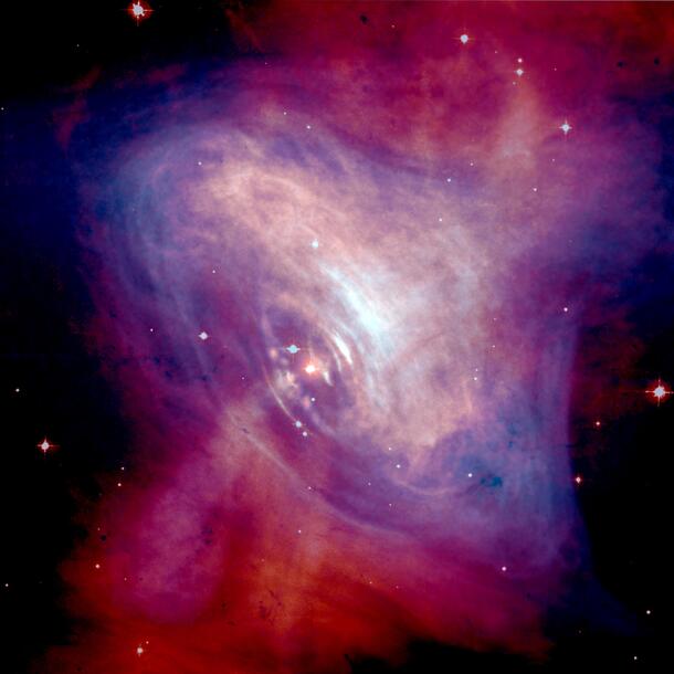 Crab Nebula Composite (X-ray and Optical)