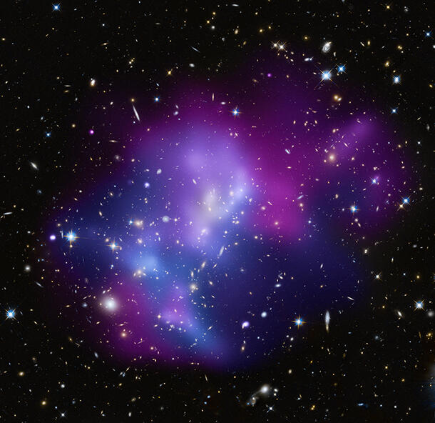 Galaxy Cluster Collision