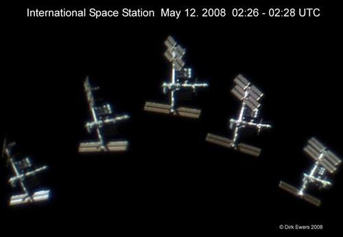 ISS Photographed from Ground