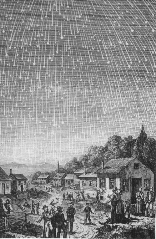 Leonids Meteor Shower Depiction 1833