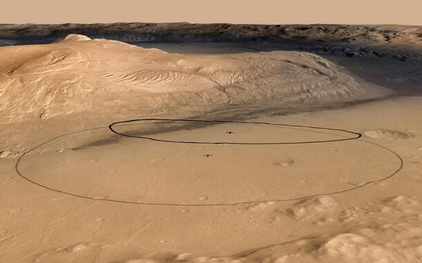 Mars Rover Curiosity Target Oval