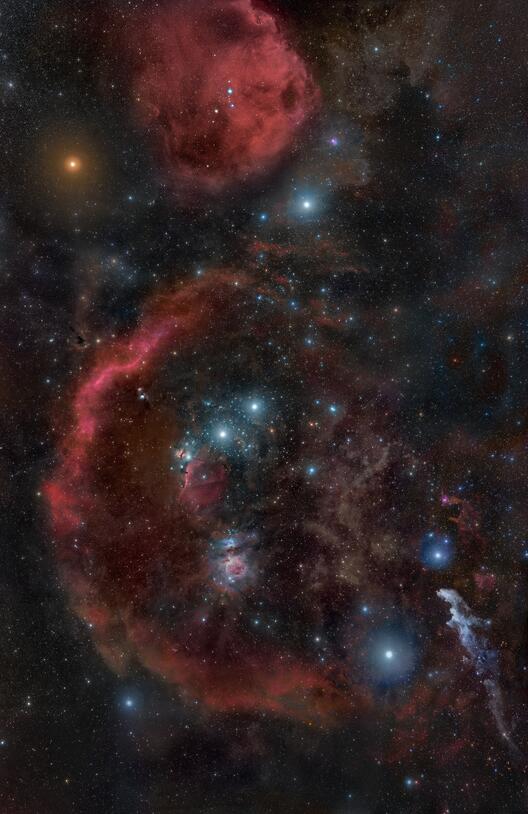Orion Region with Nebulae