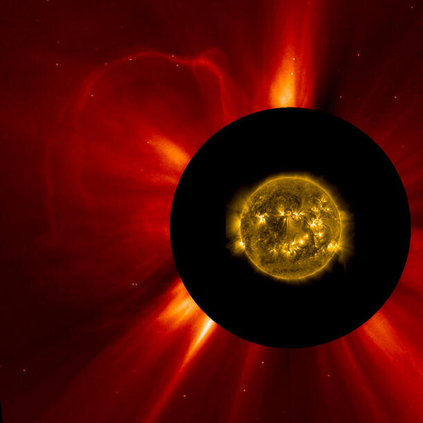 Solar coronal mass ejection