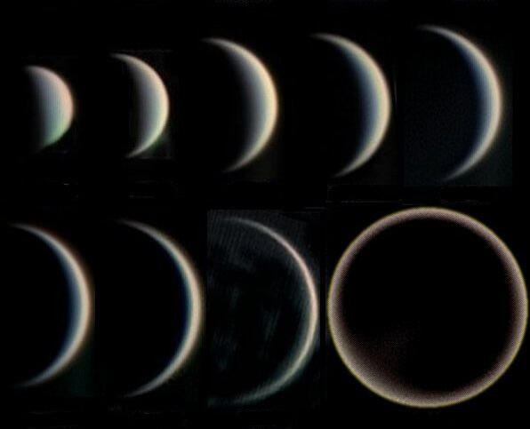 Venus Sizes and Phases Composite Photo