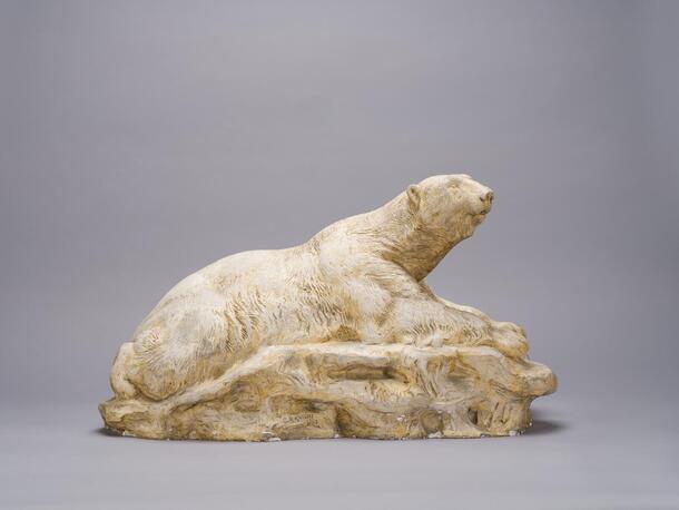 Polar bear model, Charles R. Knight, 1912