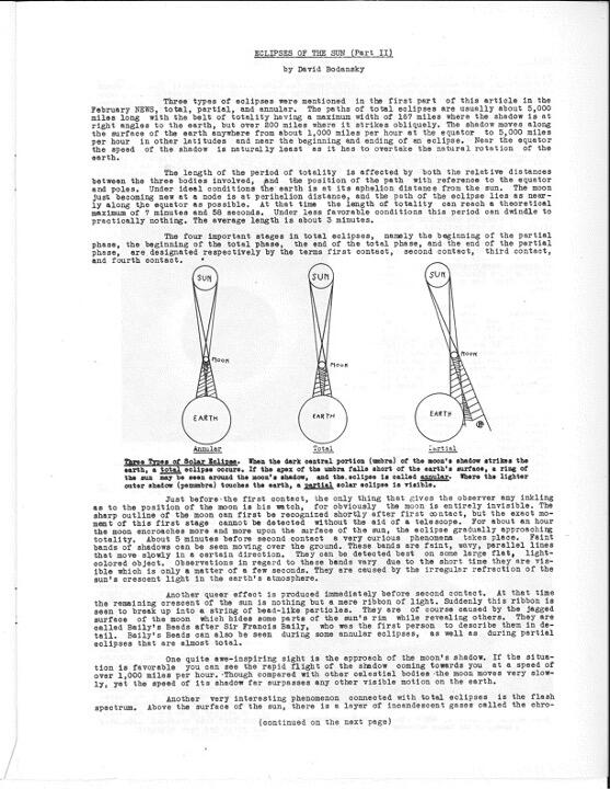 March 1939 Junior Astronomy News, p. 7: Eclipses of the Sun (Part II)