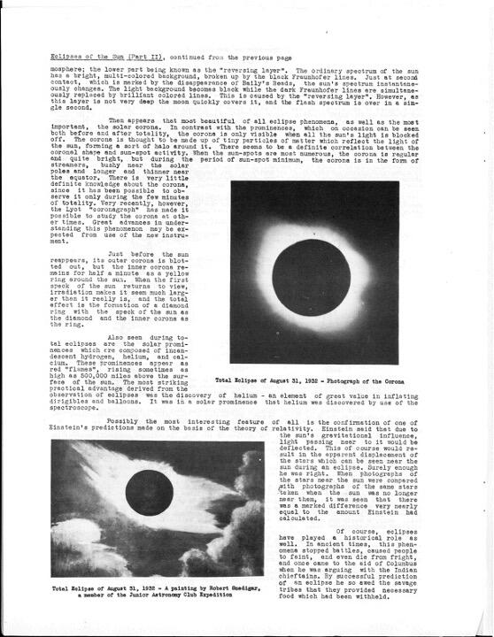 March 1939 Junior Astronomy News, p. 8: Eclipses of the Sun (Part II)