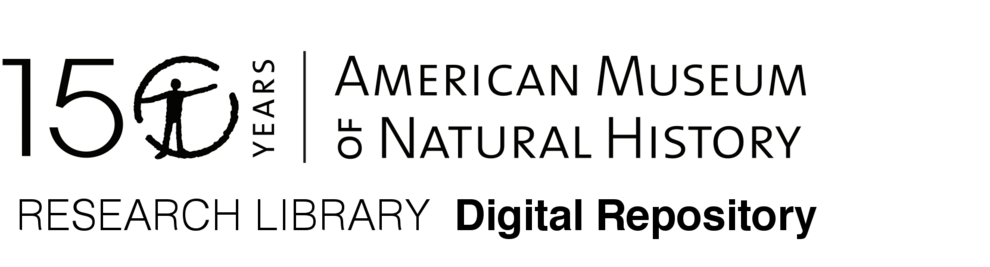 150th Anniversary AMNH logo for the Research Library's DSpace Repository