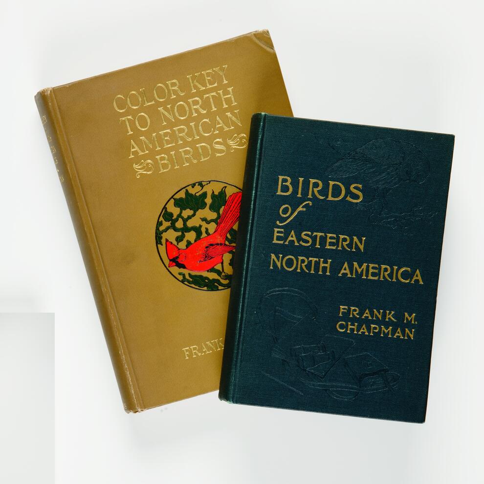 Front covers of Frank M. Chapman's "Color Key to North American Birds" and "Birds of Eastern North America" - AMNH Library, Image No. b1018577x