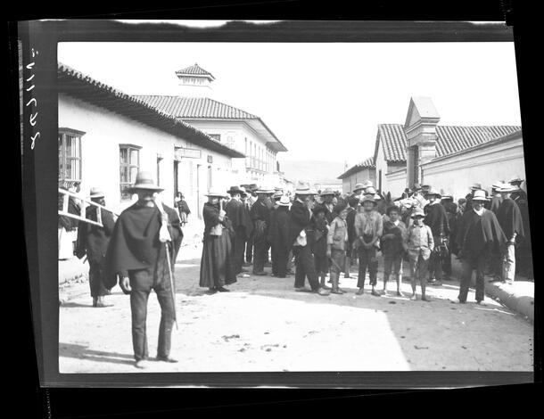 Townspeople in the street, Facatativa, Colombia, February, 1913