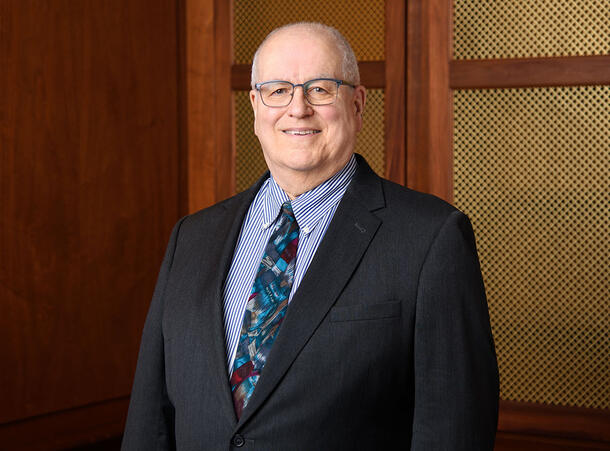 Smiling portrait of John Flynn.