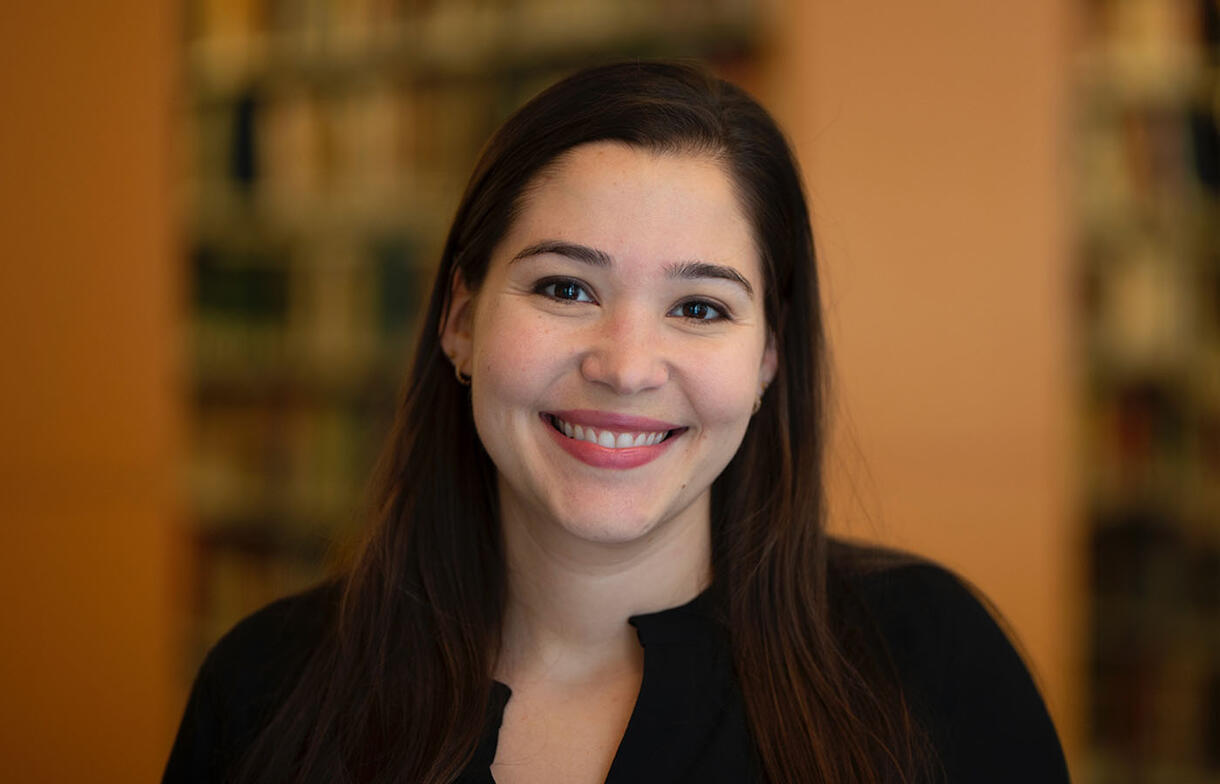 Smiling portrait of Melina Giakoumis.