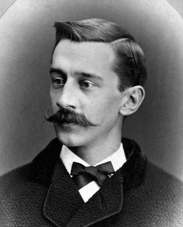 George Bird Grinnell, photographed from the chest up.